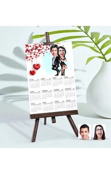 Bk Gift Kişiye Özel 15x21 Cm Fotoğraf Kartlı Sevgililer Karikatürlü Şövaleli 2023 Takvim -6 Bk Gift Kişiye Özel 15x21 Cm Fotoğraf Kartlı Sevgililer Karikatürlü Şövaleli 2023 Takvim -6