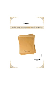 Ağartılmamış Fırın Pişirme Kağıdı 50 Adet Tepsi İçi Botuyunda 37x30 L Boy Gold Kalite Ağartılmamış Fırın Pişirme Kağıdı 50 Adet Tepsi İçi Botuyunda 37x30 L Boy Gold Kalite