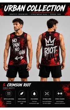Beydex Erkek Nem Emici Hızlı Kuruma Urban Collection Sporcu Sıfır Kol T-shirt Gym Kırmızı Beydex Erkek Nem Emici Hızlı Kuruma Urban Collection Sporcu Sıfır Kol T-shirt Gym Kırmızı