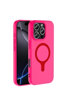 Kilifone - İphone 16 Pro Uyumlu Kılıf Magsafe Özellikli Aris Silikon Kapak - Koyu Pembe - T42742 Kilifone - İphone 16 Pro Uyumlu Kılıf Magsafe Özellikli Aris Silikon Kapak - Koyu Pembe - T42742