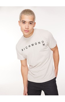 John Richmond Bisiklet Yaka Mavi Erkek T-shirt Uma23082ts