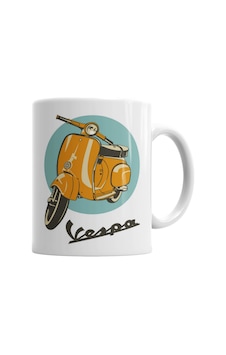 Vespa Kupa Bardak Porselen No33827 Karışık