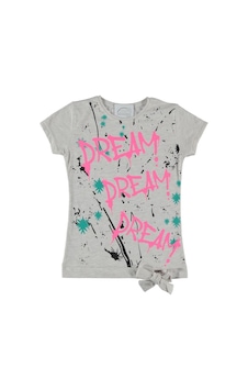 Liay Moda Dream Baskılı Kız Çocuk Tişört Bej Liay Moda Dream Baskılı Kız Çocuk Tişört Bej