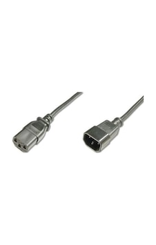 Assmann Ak-440201-012-s Pc-monitör Arası Güç Kablosu, C14 Erkek - C13 Dişi, 1.2 Metre, H05vv-f 3g 0.
