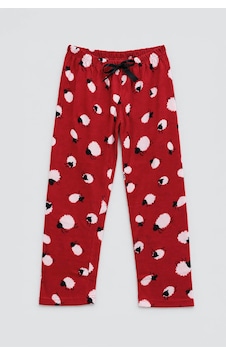 Markapia Kadın Koyun Desenli Polar Pijama Altı Kırmızı Markapia Kadın Koyun Desenli Polar Pijama Altı Kırmızı
