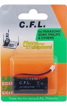 TELSİZ TELEFON PİLİ 2.4V 1100MAH Nİ-MH CFL TELSİZ TELEFON PİLİ 2.4V 1100MAH Nİ-MH CFL