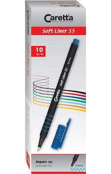 Caretta Softliner Keçeli Kalem 0.4 Mm Yeşil 10 Lu 55-04 10 Adet