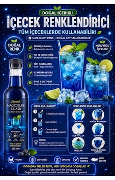 Magic Blue Elixir Renklendirici Şurup 750 Ml Magic Blue Elixir Renklendirici Şurup 750 Ml