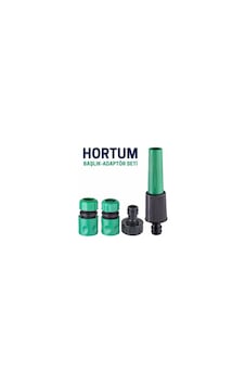 4'lü Hortum Ucu Bağlantı Ve Başlık Seti - Yeşil