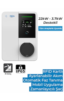 Hims 22kw Bireysel Duvar Tipi Araç Şarj İstasyonu Hevc-22 Hims 22kw Bireysel Duvar Tipi Araç Şarj İstasyonu Hevc-22