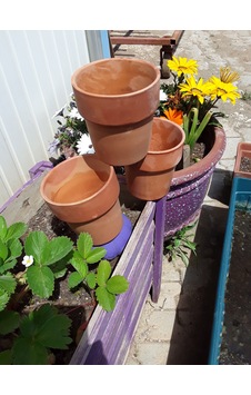 3 Lü Set Toprak Saksı 13 14 Cm, Terracotta Pişmiş Kil 3 Adet 3 Lü Set Toprak Saksı 13 14 Cm, Terracotta Pişmiş Kil 3 Adet