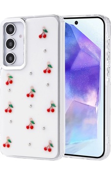 Samsung Uyumlu Galaxy A35 Kılıf Airbag Tasarımlı Simli Şeffaf Zore Kutup Kapak Kiraz Samsung Uyumlu Galaxy A35 Kılıf Airbag Tasarımlı Simli Şeffaf Zore Kutup Kapak Kiraz