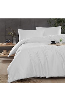 Mulberry Ranforce Tek Kişilk Pamuklu Nevresim Takımı 160 x 220 - Beyaz