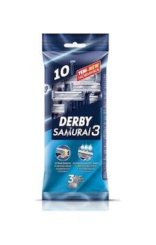 Derby Samurai 3 Tıraş Bıçağı 10'lu