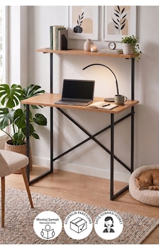 90x45 Cm Raflı Çalışma Masası Laptop Masası Çocuk Çalışma Masası Ders Masası Atay Çam 90x45 Cm Raflı Çalışma Masası Laptop Masası Çocuk Çalışma Masası Ders Masası Atay Çam