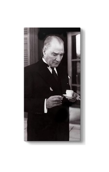 Tabloshop Atatürk Türk Kahvesi İçerken Tablo 30 X 60 Sku: Zeusstkddf43ca8d7