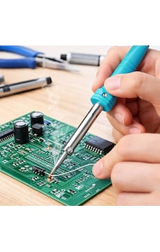 Büro Ev Ofis Hobi Atölyesi İçin 40w Kalem Tip Mavi Lehim Makinesi Büro Ev Ofis Hobi Atölyesi İçin 40w Kalem Tip Mavi Lehim Makinesi