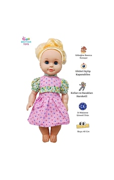 Göbeğine Basınca Konuşan Gözleri Açılıp Kapanabilen Oyuncak Cansu Et Bebek Büyük Boy 40 Cm. Göbeğine Basınca Konuşan Gözleri Açılıp Kapanabilen Oyuncak Cansu Et Bebek Büyük Boy 40 Cm.