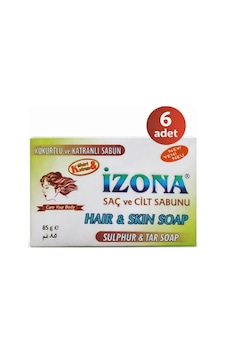 İzona Sabun Kükürtlü Ve Katranlı 85 Gr 6lı Çam Katranı - Kükürt