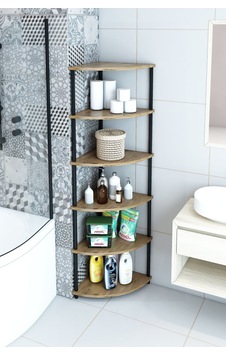 6 Raflı Köşe Banyo Dolabı Banyo Kileri Banyo Düzenleyici Banyo Rafı Üçgen Kahverengi 6 Raflı Köşe Banyo Dolabı Banyo Kileri Banyo Düzenleyici Banyo Rafı Üçgen Kahverengi