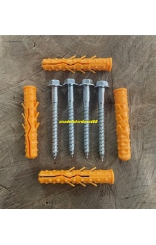 Dmr 16mm Dübel Vida Delinatör Vidası Park Duba Dübel Vidası 10cm 4 Adet