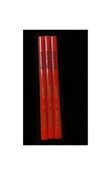 Faber-castell Carpinteiro Marangoz Kalemi Bd-40 Eco Kırmızı 3'lü Set Parlak Siyah