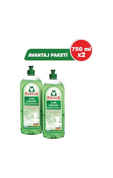 Frosch Yeşil Limonlu Elde Sıvı Bulaşık Deterjanı 2 x 750 ML Frosch Yeşil Limonlu Elde Sıvı Bulaşık Deterjanı 2 x 750 ML