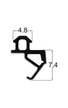 Seçil 50 M Pvc Pimapen Kapı-Pencere Contası Pak-19, Siyah Fitil Seçil 50 M Pvc Pimapen Kapı-Pencere Contası Pak-19, Siyah Fitil