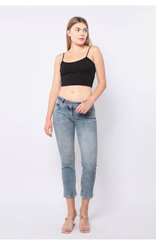 Blue White Kadın Düşük Bel Mavi Jean Pantolon 25