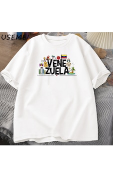 Flood Of Style Venezuela Hasta Tshirt Kadın Erkek Venezüella Con T-shirt Pamuk Kısa Kollu Baskılı Tshirt Uni Beyaz Flood Of Style Venezuela Hasta Tshirt Kadın Erkek Venezüella Con T-shirt Pamuk Kısa Kollu Baskılı Tshirt Uni Beyaz