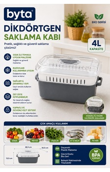 5 L Süzgeçli Dikdörtgen Sebze Meyve Yıkama Ve Saklama Kabı Kapaklı Gıda Muhafaza Kabı Siyah Diğer 5 L Süzgeçli Dikdörtgen Sebze Meyve Yıkama Ve Saklama Kabı Kapaklı Gıda Muhafaza Kabı Siyah Diğer