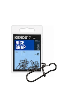 Kendo Nice Snap Siyah Nikel Balıkçı Klips 10'lu Paket No:1 Kendo Nice Snap Siyah Nikel Balıkçı Klips 10'lu Paket No:1