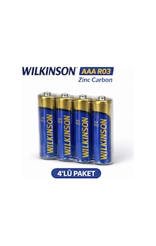 Wilkinson Aaa R03 İnce Pil Zinc Carbon Ultra Energy 2 Li 2 Paket Wilkinson Aaa R03 İnce Pil Zinc Carbon Ultra Energy 2 Li 2 Paket