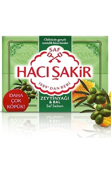 Hacı Şakir Saf Zeytinyağı ve Bal Banyo Sabunu 4'lü 150 G