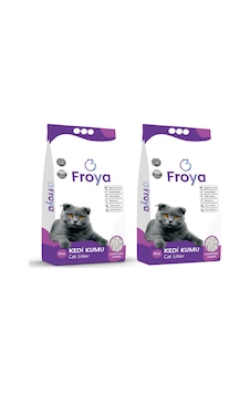 Froya Lavanta Kokulu 10l X 2 Topaklanan Bentonit Kedi Kumu Froya Lavanta Kokulu 10l X 2 Topaklanan Bentonit Kedi Kumu