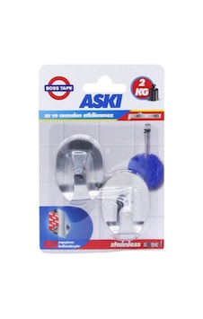 Boss Tape 3M Paslanmaz Inox Küçük Boy Askı 2 Kg Taşır 2'Lİ Tek Paket Metalik Boss Tape 3M Paslanmaz Inox Küçük Boy Askı 2 Kg Taşır 2'Lİ Tek Paket Metalik