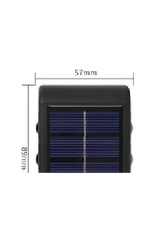 6 Ledli Solar Güneş Enerjili Aplik Led, Dekoratif Duvar Monteli Gün Işığı Led 5580 Diğer 6 Ledli Solar Güneş Enerjili Aplik Led, Dekoratif Duvar Monteli Gün Işığı Led 5580 Diğer
