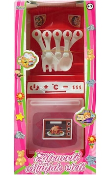 Can Oyuncak Kutulu Fırın Set Kırmızı Renk - Şeffaf Ön Kapak - E-3003 Can Oyuncak Kutulu Fırın Set Kırmızı Renk - Şeffaf Ön Kapak - E-3003