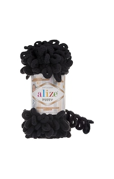 Alize Puffy El Örgü İpi (5 Li Paket) - 60-Siyah Alize Puffy El Örgü İpi (5 Li Paket) - 60-Siyah