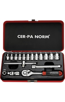Cer-pa Norm 4000 30 1417 ¼" 17 Parça Lokma Anahtar Takımı