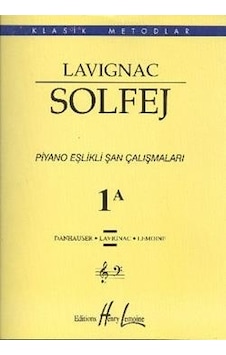 Lavignac Solfej 1A Piyano Eşlikli Şan Çalışmaları (Büyük Boy)