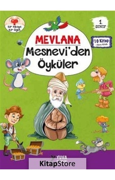 1.Sınıf Mevlana Mesnevi'den Öyküler Seti - 10 Kitap Takım- Yuva 1.Sınıf Mevlana Mesnevi'den Öyküler Seti - 10 Kitap Takım- Yuva