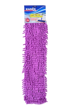 Zanix Nemli Makarna Mop Ucu Mikrofiber Şönil Paspas Yedeği 60 cm Mor Zanix Nemli Makarna Mop Ucu Mikrofiber Şönil Paspas Yedeği 60 cm Mor