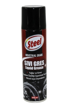 Steel St-1304 Sıvı Gres Sprey 200ml Yağlar - Muhafaza Eder - Isıya Dayanıklı Bx40 2