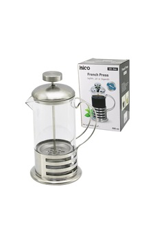 French Press Metal Kafes - Metal Kapak 800ml Cam Bitki Süzgeçi 5468 Çok Renkli