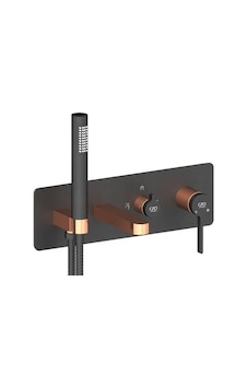 Gpd Kombine Ankastre Banyo Bataryası 3 Yönlü Siyah-Rosegold Mka165-S Siyah Gpd Kombine Ankastre Banyo Bataryası 3 Yönlü Siyah-Rosegold Mka165-S Siyah