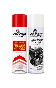 Ebrayn Çok Amaçlı Temizleme Köpüğü & Susuz Motor Temizleyici Sprey Seti 2'li Bakım Seti Ebrayn Çok Amaçlı Temizleme Köpüğü & Susuz Motor Temizleyici Sprey Seti 2'li Bakım Seti