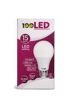 Led Ampul 15 Watt Beyaz Işık 6500k Yüksek Lümen E27 Duy Uzun Ömürlü Standart Led Ampul 15 Watt Beyaz Işık 6500k Yüksek Lümen E27 Duy Uzun Ömürlü Standart