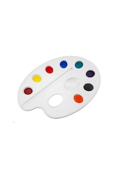 Resim Paleti Plastik Küçük Beyaz