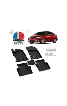 Honda Civic Sd 4d Araca Özel Havuzlu Kauçuk Paspas 2012-2016